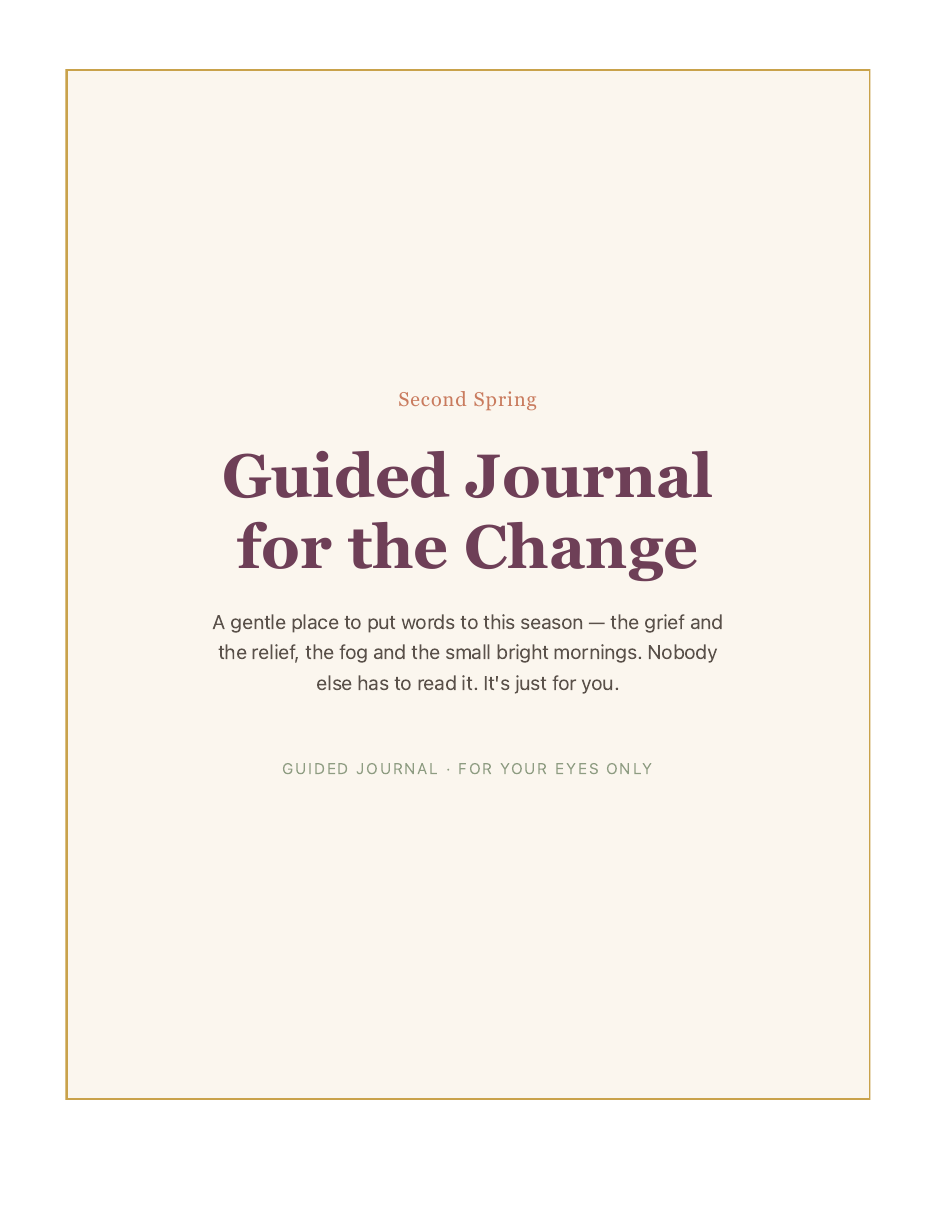 Cover page of the Guided Journal